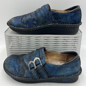Alegria ALLI ALL 741 Blue Black Mettalic Slip On Shoes Size EU 41